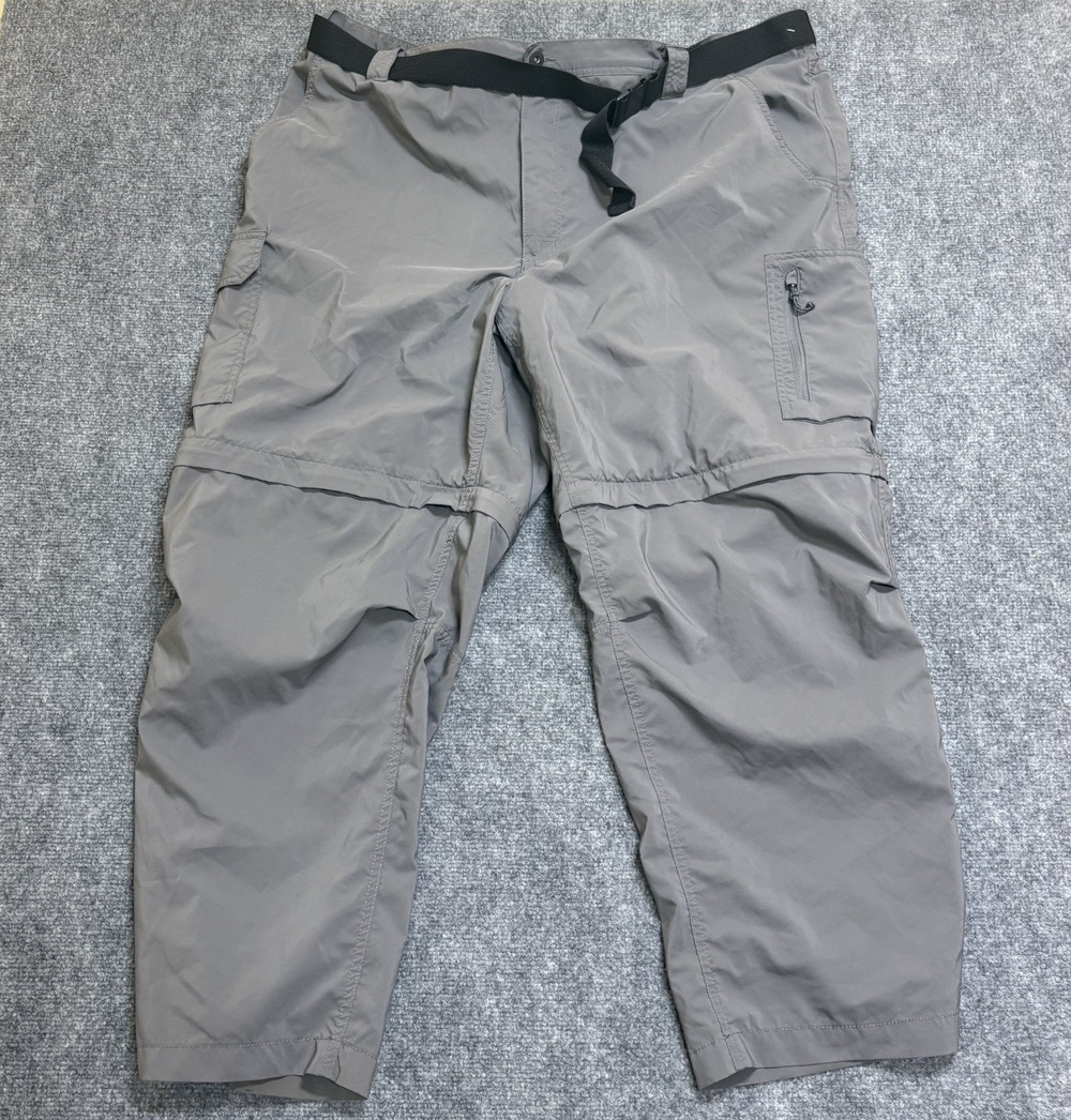 Columbia Men's Size 50 x 30 Light Grey Omni Shade Cargo Hiking Pants